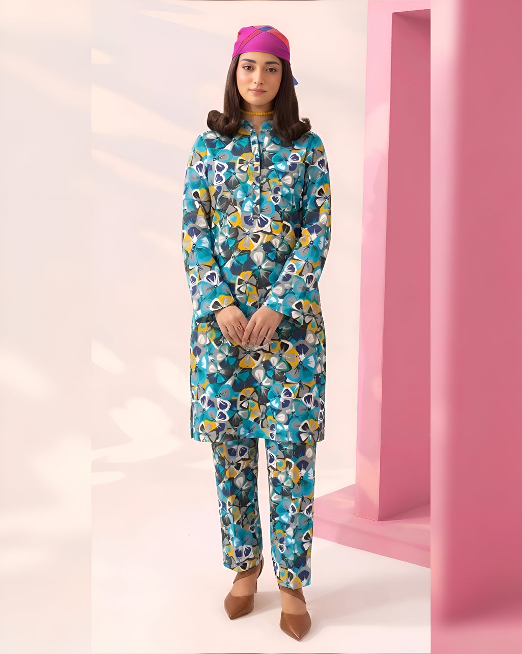 2-PC Print Lawn (Unstitch) 01