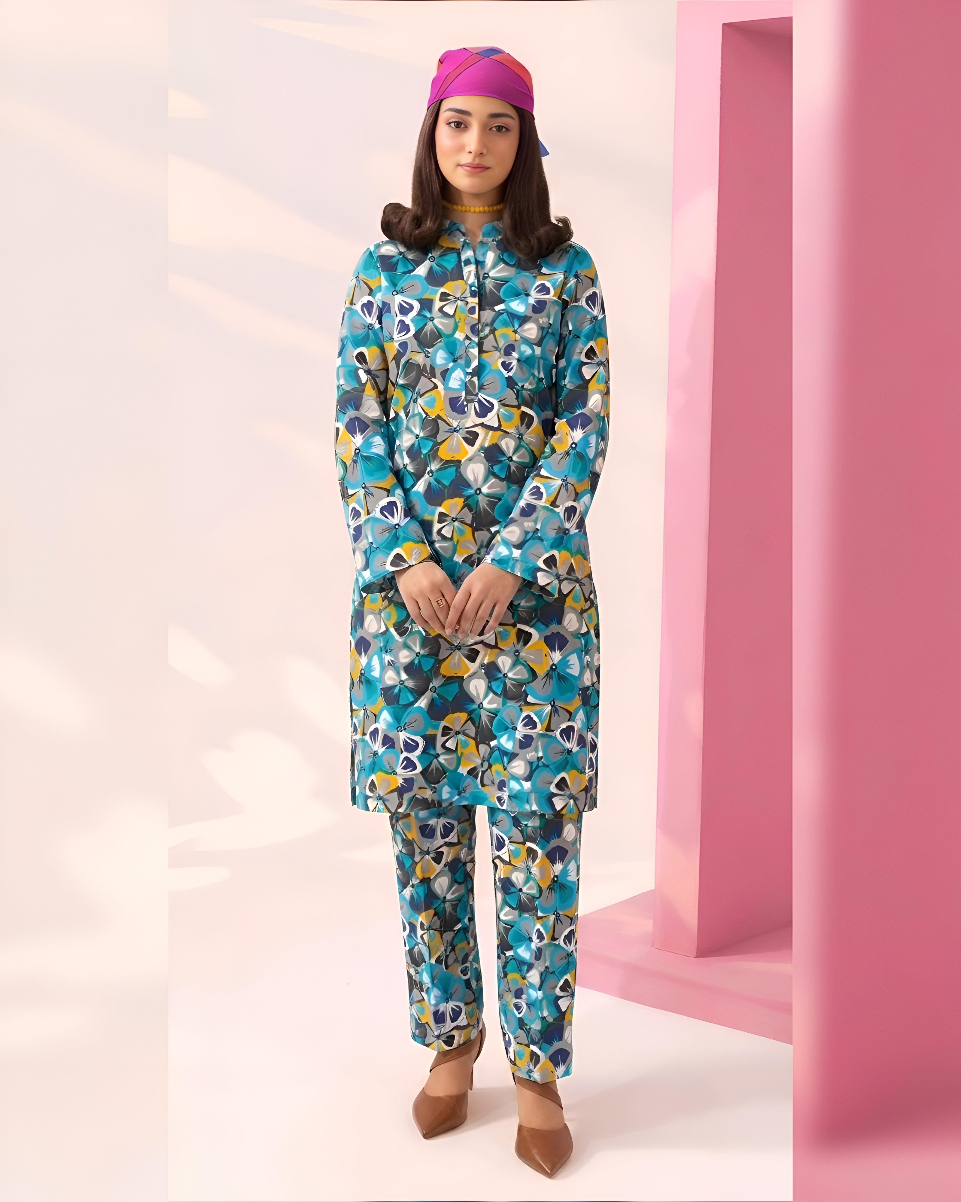 2-PC Print Lawn (Unstitch) 01