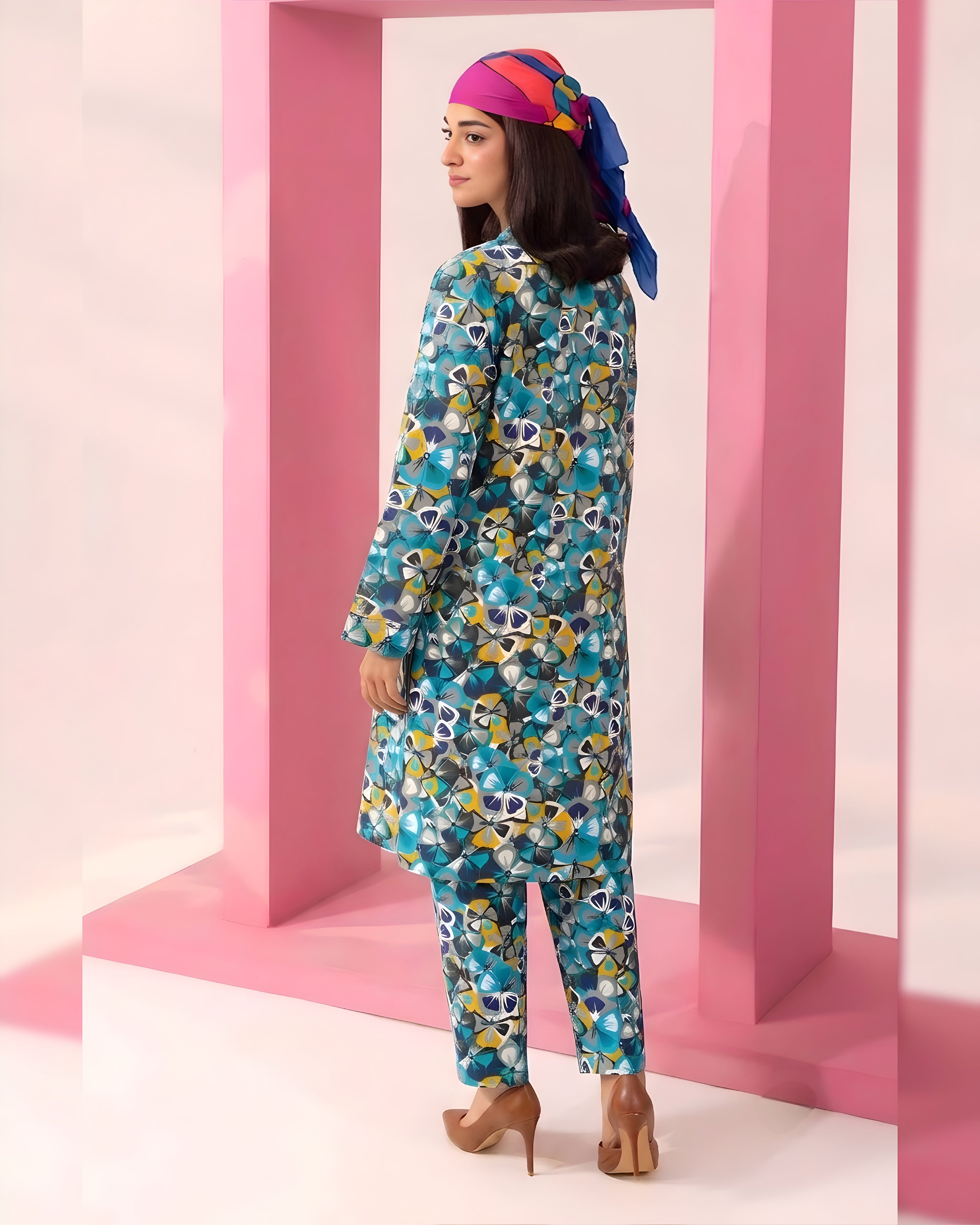 2-PC Print Lawn (Unstitch) 01