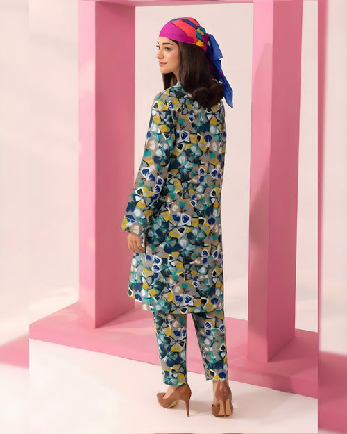 2-PC Print Lawn (Unstitch) 02