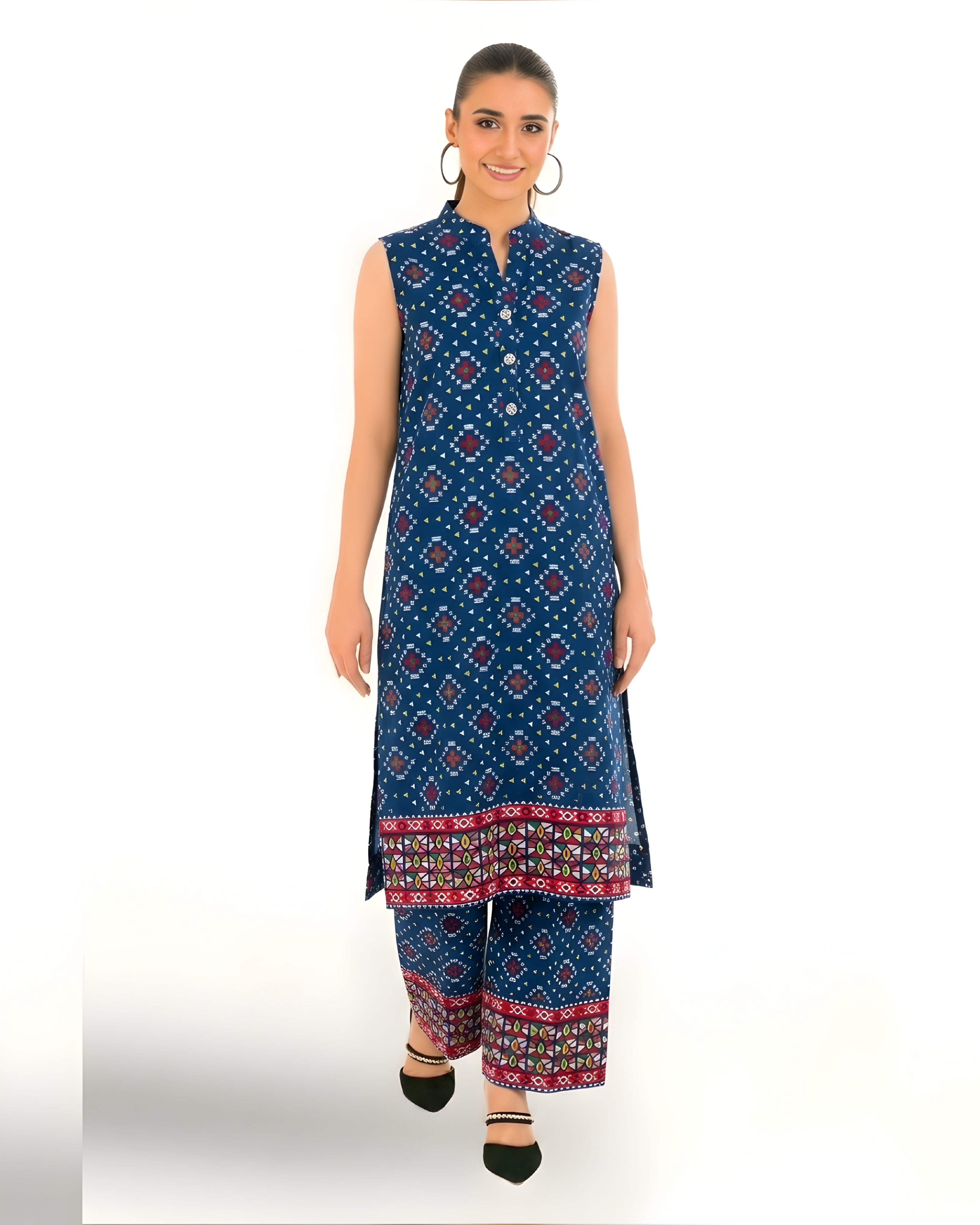 2-PC Print Lawn (Unstitch) 07