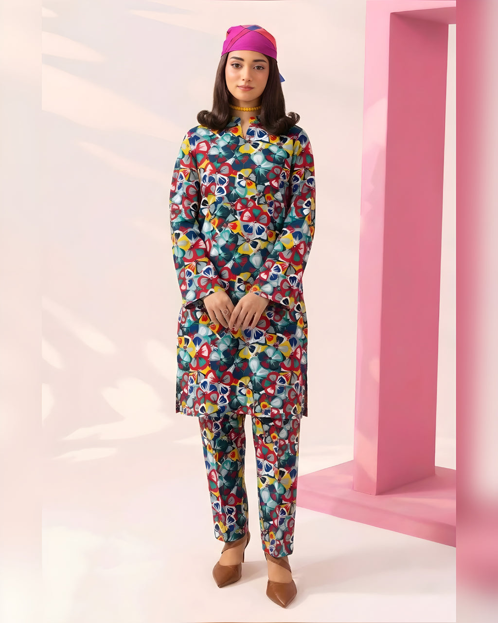 2-PC Print Lawn (Unstitch) 09
