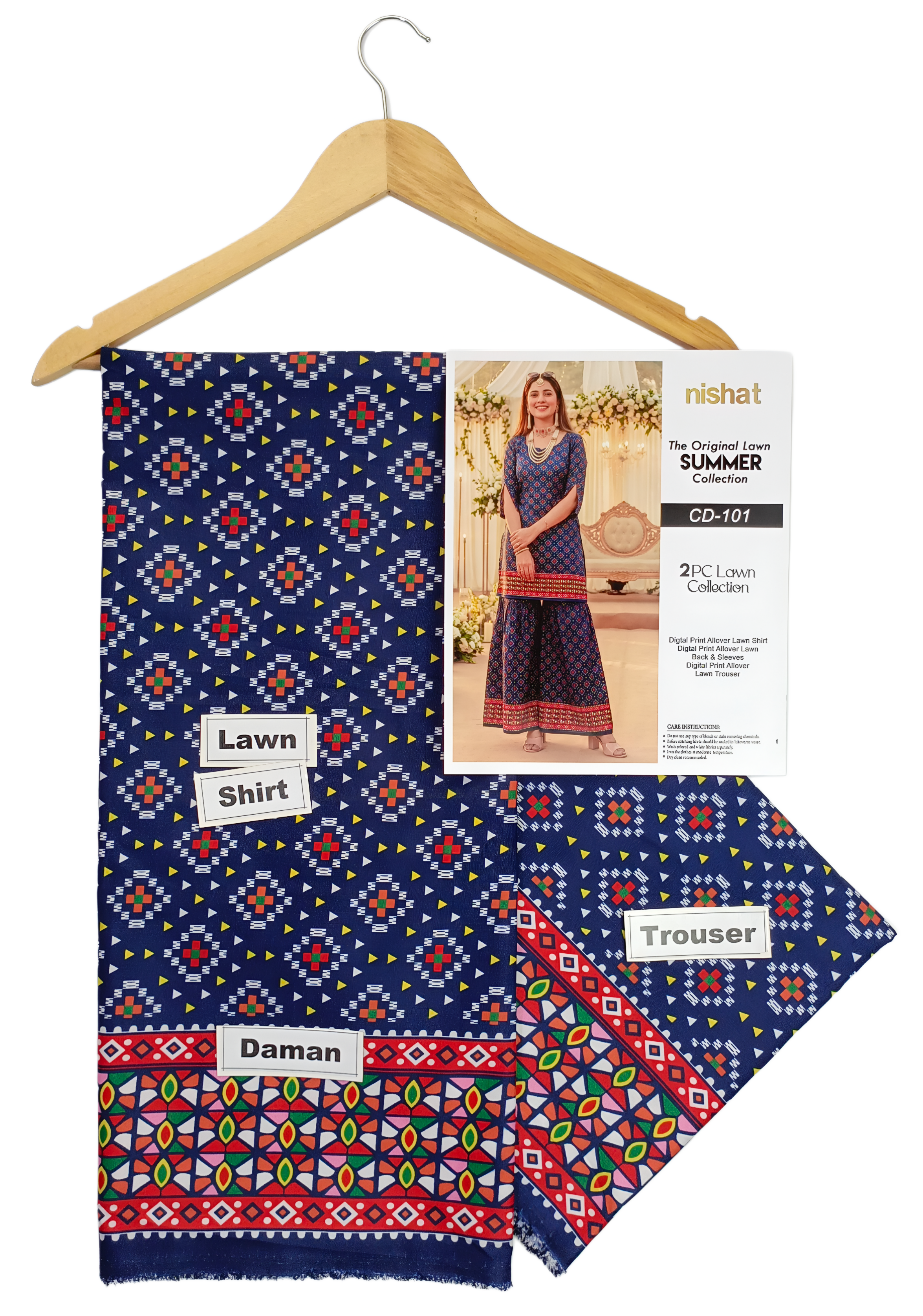 Lawn 2 PC Unstitched # 101