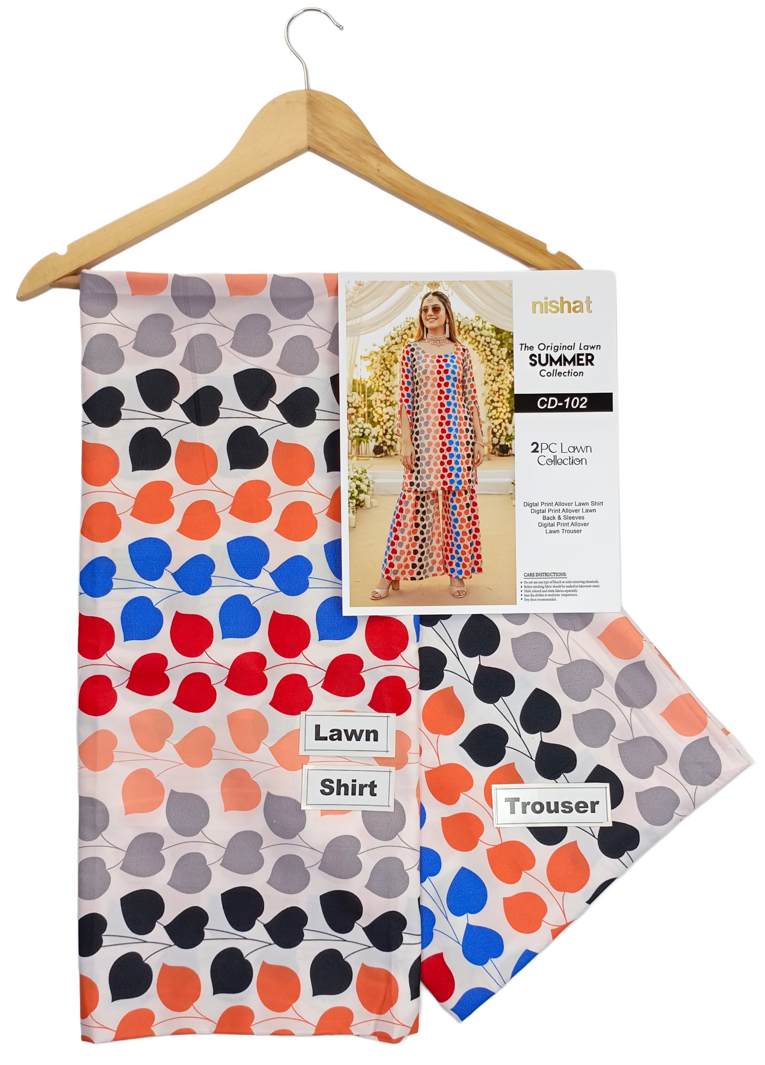Lawn 2 PC Unstitched # 102