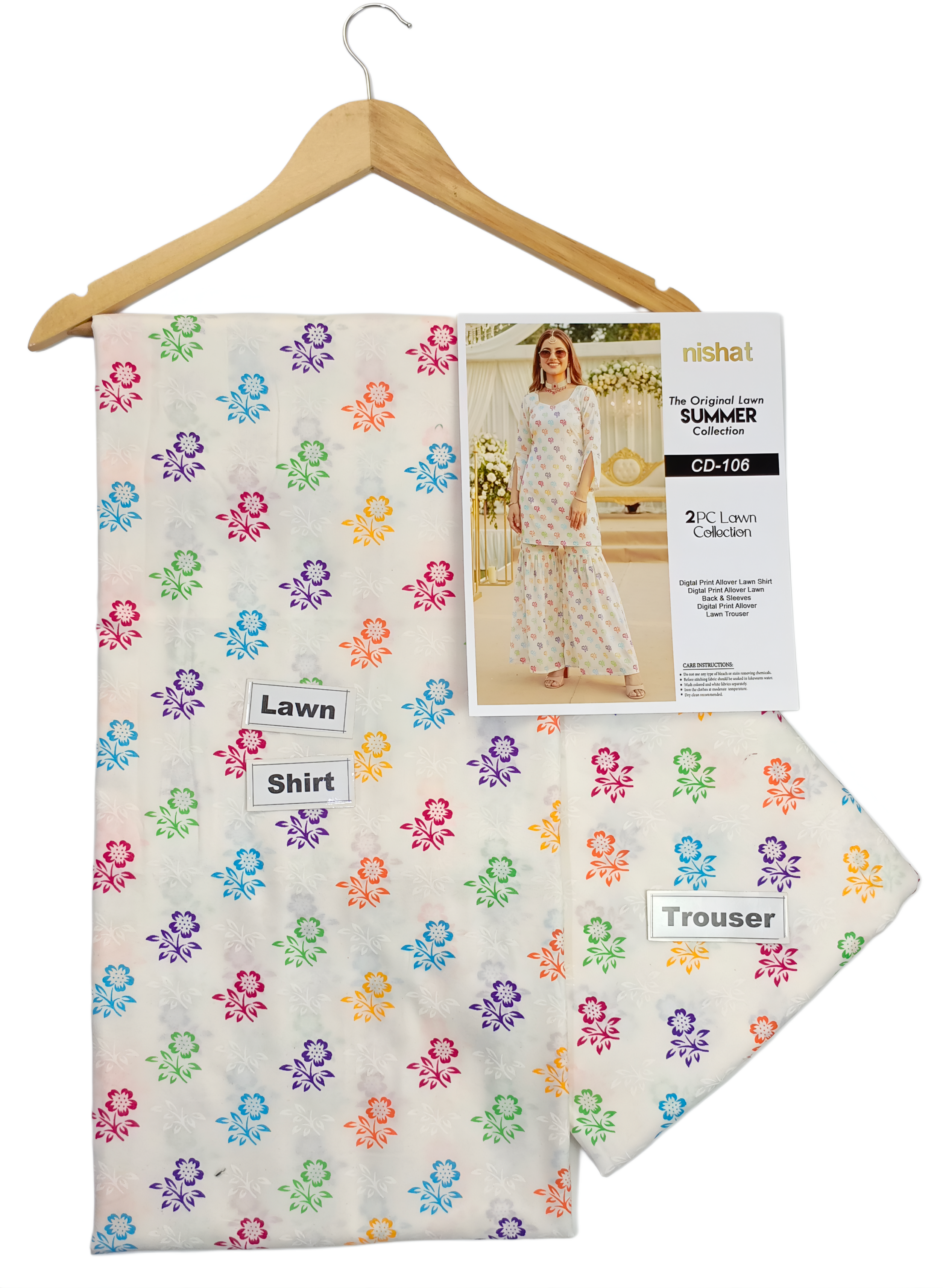 Lawn 2 PC Unstitched # 106