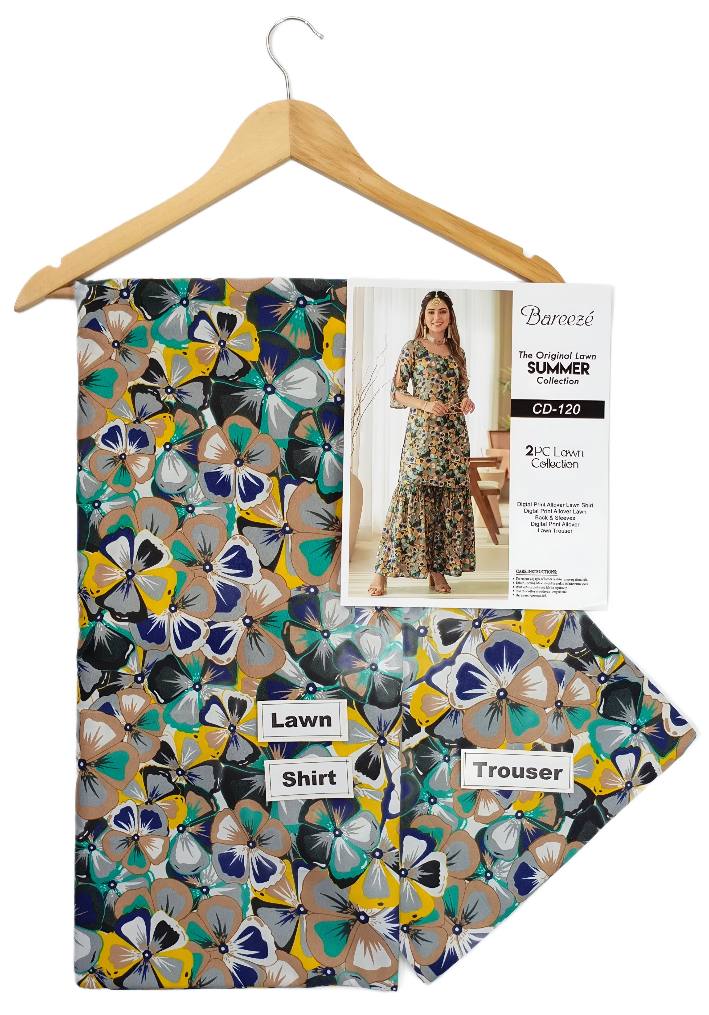 Lawn 2 PC Unstitched # 120