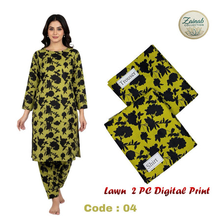 Lawn 2 PC Digital Print Code 04