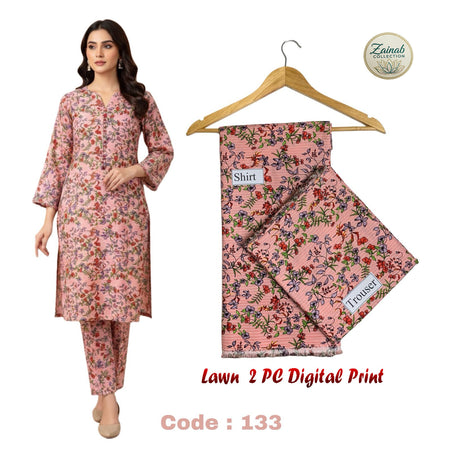 Lawn 2 PC Digital Print Code 133