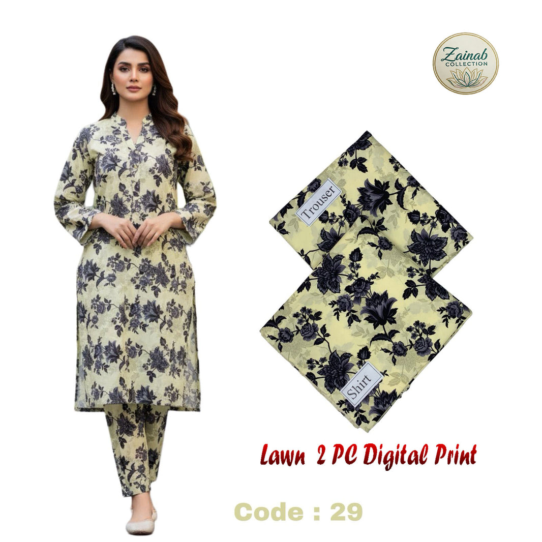 Lawn 2 PC Digital Print Code 29