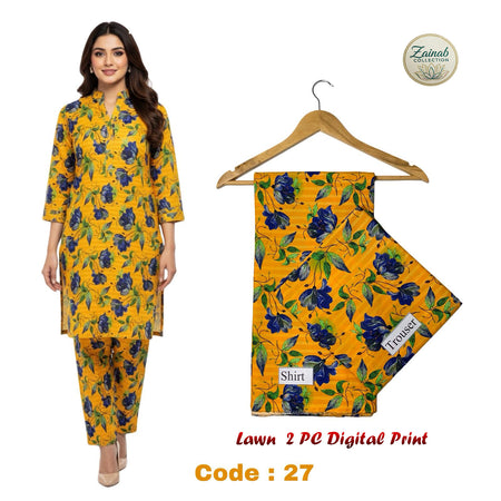 Lawn 2 PC Digital Print Code 27