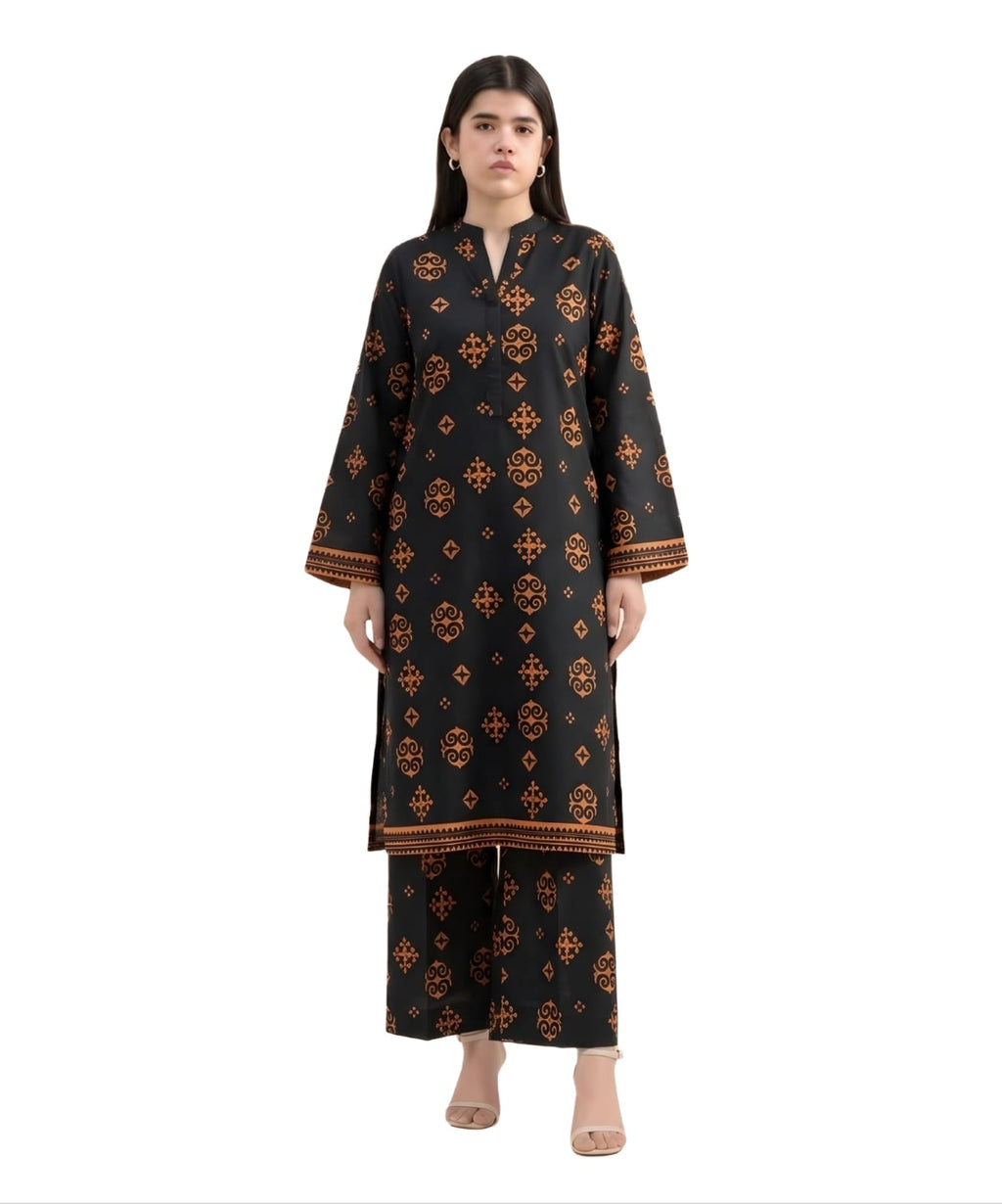 2-PC Print Lawn (Unstitch) 12